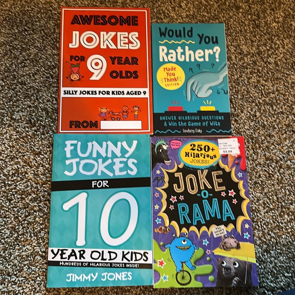 Joke books, lot of four books for kids. Joke/fun books